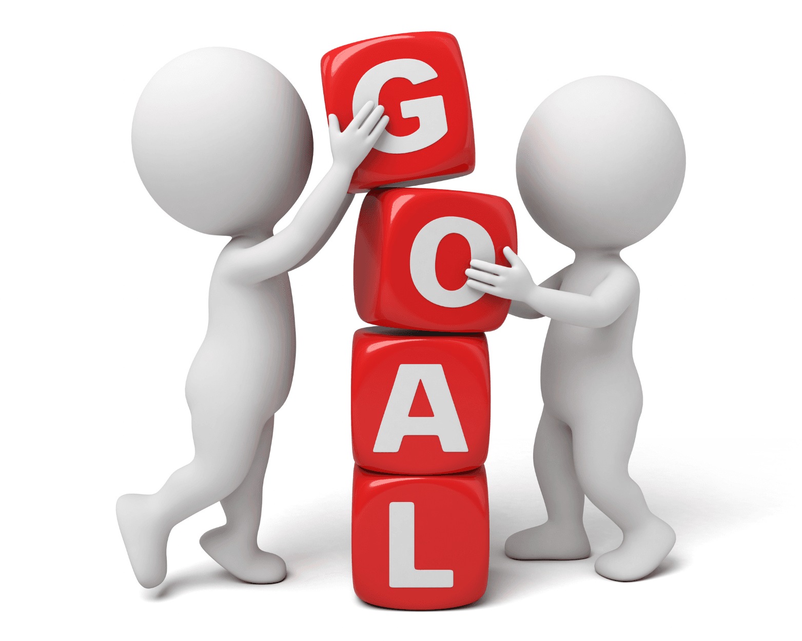 Business team reviewing growth goals and performance